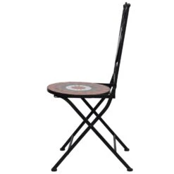 VidaXL 3-delige Bistroset Mozaïek Keramische Tegel Terracotta En Wit -Madison Verkoopwinkel 03d5517515734a839197ddd35d6ac21d