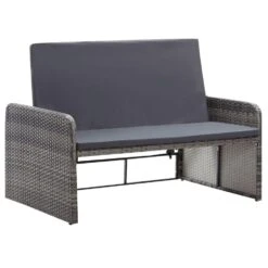 VidaXL 2-delige Loungeset Met Kussens Poly Rattan Grijs -Madison Verkoopwinkel 09e62e18e17e42c992f145bfafd37b89
