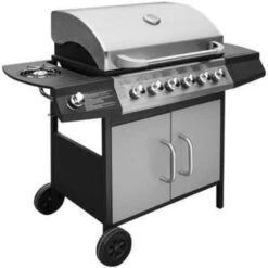 VidaXL Gasbarbecue 6+1 Kookzone Zwart En Zilver -Madison Verkoopwinkel 0eb1a54d5db7499390ec7746a9a1a5f5