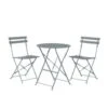 Beliani Bistroset FIORI - Grijs Staal -Madison Verkoopwinkel 1000000699