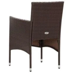 VidaXL 4-delige Loungeset Met Kussens Poly Rattan Bruin -Madison Verkoopwinkel 1000003018 0103