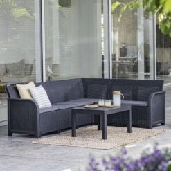 Keter Rosalie Loungeset 7-delig - Grijs -Madison Verkoopwinkel 1000003374 0103