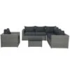 Garden Impressions Altea Loungeset 5-delig Incl. Loungestoel - Grijs -Madison Verkoopwinkel 1000003375