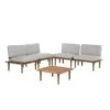 Beliani FRASCATI Loungeset - Acaciahout - Grijs - 6-delig -Madison Verkoopwinkel 1000003828