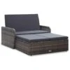 VidaXL 2-delige Loungeset Met Kussens Poly Rattan Grijs -Madison Verkoopwinkel 1000005471