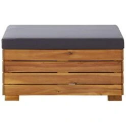 VidaXL Voetensteun 1 St Met Kussen Sectioneel Massief Acaciahout -Madison Verkoopwinkel 1000005890 0102
