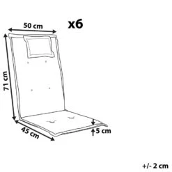 Beliani Zitkussen TOSCANA - Rood Polyester -Madison Verkoopwinkel 1000008137 0102