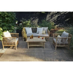 Persoon Exotan Bamboe Loungeset - Natural Finish -Madison Verkoopwinkel 1000013866 0102