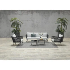 Garden Impressions Odessa Lounge Set 5-delig - Grijs -Madison Verkoopwinkel 1000013869 0102