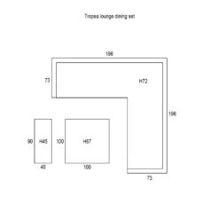 Garden Impressions Tropea Lounge Dining Set 5-delig-donker Grijs -Madison Verkoopwinkel 1000013871 0103