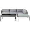 Beliani Loungeset FORANO - Grijs Aluminium -Madison Verkoopwinkel 1000017847