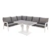VDG Azoren Lounge Dining Set Links - White (tafel Verstelbaar) -Madison Verkoopwinkel 1000031629