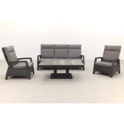 VDG Darwin/Jersey Stoel-bank Loungeset Verstelbaar - Antraciet -Madison Verkoopwinkel 1000031636 0103