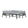 Garden Impressions Brendon Lounge Dining Set 4-delig L - Licht Grijs -Madison Verkoopwinkel 1000035542