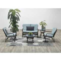 Garden Impressions Olaf Loungeset 5-delig - Zwart -Madison Verkoopwinkel 1000035554 0102