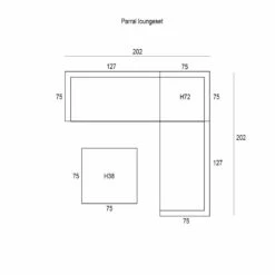 Garden Impressions Parral Hoek Loungeset 4-delig - Mystic Grijs -Madison Verkoopwinkel 1000035564 0103