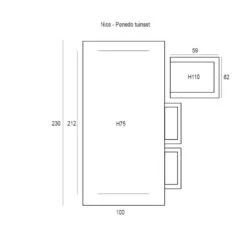 Garden Impressions Nice 7-delige Tuinset - Penedo Tuintafel 230x100cm -Madison Verkoopwinkel 1000035597 0103