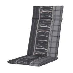 Madison - Hoge Rug - Lines Grey - 120x50 - Grijs