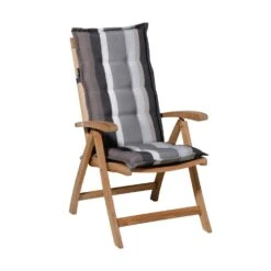 Madison - Tuinkussens Hoge Rug Stripe Grey - 123x50 - Grijs -Madison Verkoopwinkel 1000037609 0101