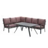 Garden Impressions Senja Lounge Dining Set 3-delig Links - Koper -Madison Verkoopwinkel 1000041517