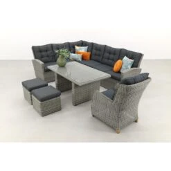 VDG - Lounge/diningset San Marino - Paloma Grijs + Tuinstoel -Madison Verkoopwinkel 1000042147 0103