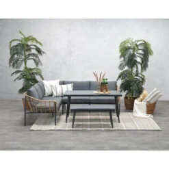 Garden Impressions Ashton Lounge Dining Set Links - Natural Rotan -Madison Verkoopwinkel 1000042160 0102