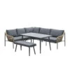 Garden Impressions Ashton Lounge Dining Set Links - Natural Rotan -Madison Verkoopwinkel 1000042160