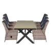 Garden Impressions Marbella Tuinset 7-delig H. Zand - Stone Tuintafel -Madison Verkoopwinkel 1000042182