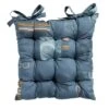 Madison Toscane Kussen - Bob Blue - 46x46 - Blauw -Madison Verkoopwinkel 1000044485