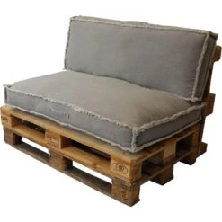 Unique Living Palletkussen Manouk Grijs - 120 X 80cm