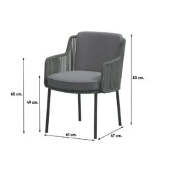 4 Seasons Bernini Platinum/Perth 150 Cm. - Ronde Tuinset -Madison Verkoopwinkel 1000045636 0103