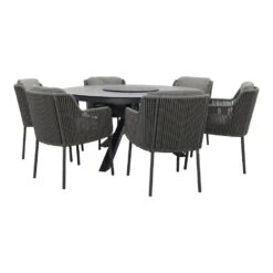 4 Seasons Bernini Platinum/Perth 150 Cm. - Ronde Tuinset