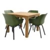Hartman Sophie Tuinstoel Moss Groen/Rome Brown 100 Cm. - 5-delig -Madison Verkoopwinkel 1000048747