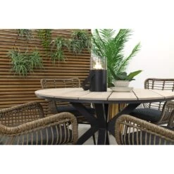 Jasmine Natural / GI Edison 122 Cm. - Ronde Tuinset -Madison Verkoopwinkel 1000048751 0103