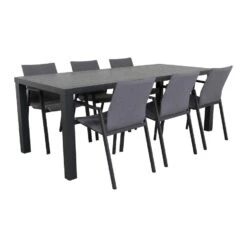 Lima Antraciet/Lena 210 Cm. Tuinset - 7-delig -Madison Verkoopwinkel 1000050030 0103