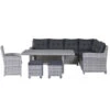 Garden Impressions Alaska Lounge Dining Set 6-delig Rechts -grijs -Madison Verkoopwinkel 1000052372