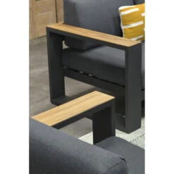 Garden Impressions Plaza Lounge Dining Set Donker Grijs-teaklook -Madison Verkoopwinkel 1000052962 0104