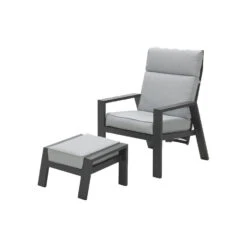 VDG Max Verstelbare Loungestoelen Incl. Voetenbank + Ivy Bijzettafel -Madison Verkoopwinkel 1000053030 0102