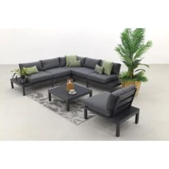 Garden Impressions Annabella Loungeset Met Loungestoel - Carbon Black -Madison Verkoopwinkel 1000053035 0103