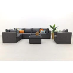 Suns Parma Loungeset - Inclusief Stoel + Middenelement - Antraciet -Madison Verkoopwinkel 1000053039 0101