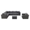 Suns Parma Loungeset - Inclusief Stoel + Middenelement - Antraciet -Madison Verkoopwinkel 1000053039