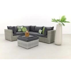 Suns Parma Loungeset White Grey - Exclusief Middel -Madison Verkoopwinkel 1000053041 0101