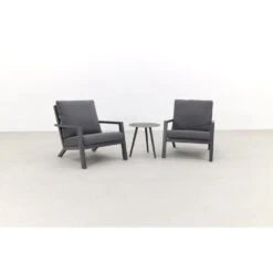 VDG Atlanta Loungestoelen/Brasilia Bijzettafel - Loungeset 3-delig -Madison Verkoopwinkel 1000053058 0102