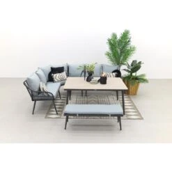 Garden Impressions Margriet Lounge Dining Set - Carbon Black/Mint Grey -Madison Verkoopwinkel 1000053078 0102