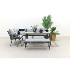Garden Impressions Margriet Lounge Dining Set - Carbon Black/Mint Grey -Madison Verkoopwinkel 1000053078 0103