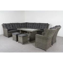 Suns Lounge Dining Set Richmond + 2 Dining Tuinstoelen -Madison Verkoopwinkel 1000053100 0102