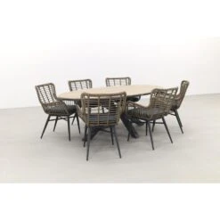 Garden Impressions Jasmine Natural/Edison 220x115 Cm. - Ovale Tuinset -Madison Verkoopwinkel 1000053105 0101