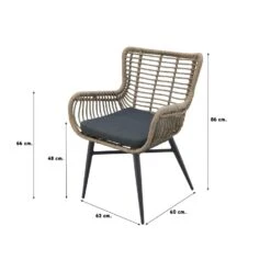 Garden Impressions Jasmine Natural/Edison 220x115 Cm. - Ovale Tuinset -Madison Verkoopwinkel 1000053105 0103