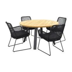 Taste Athena/Ambassador 130cm. Rond Tuinset - 5 Delig -Madison Verkoopwinkel 1000053141 0101