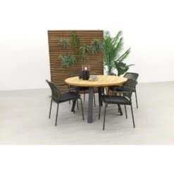 Taste Barista Groen/Ambassador 130 Cm. Rond Tuinset - 5 Delig -Madison Verkoopwinkel 1000053142 0103